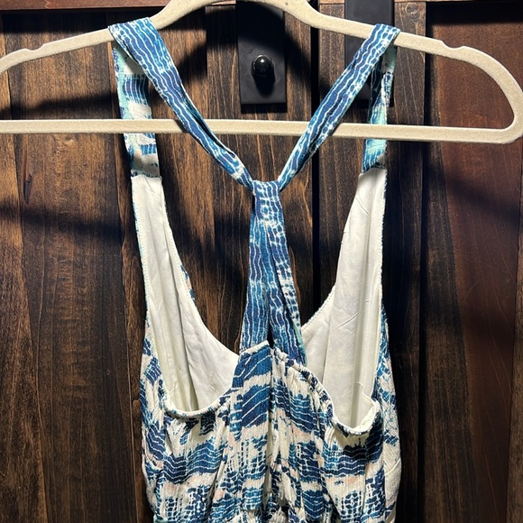 Nicole Miller by New York Strappy Maxi Dress Smocked Waist - Picture 4 of 10